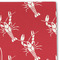 Crawfish Linen Placemat - DETAIL