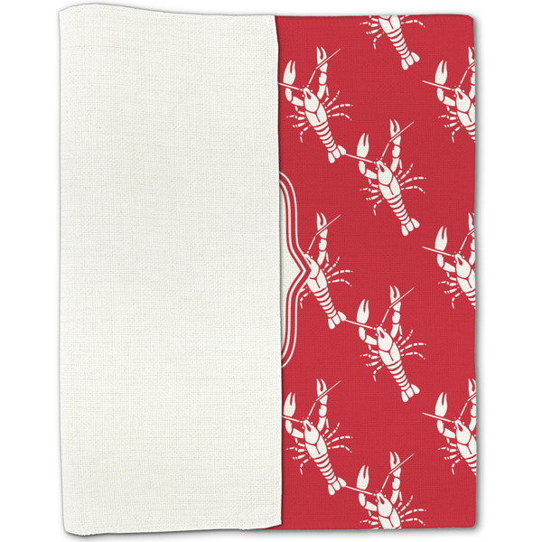 Crawfish Linen Placemat - Folded Half