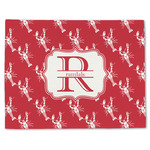 Crawfish Single-Sided Linen Placemat - Single w/ Name and Initial