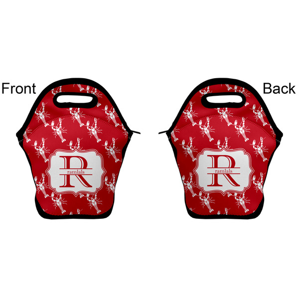 Crawfish Lunch Bag - Front and Back