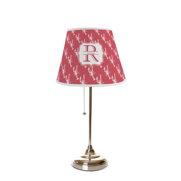 Crawfish Poly Film Empire Lampshade - On Stand