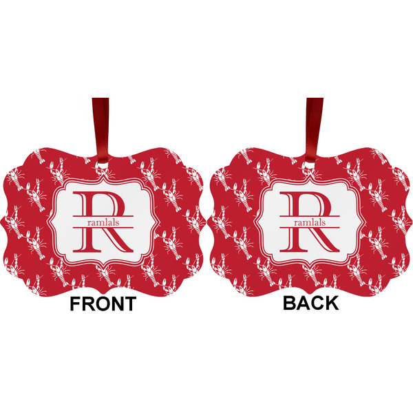 Crawfish Metal Benilux Ornament - Front and Back (APPROVAL)