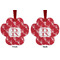 Crawfish Metal Paw Ornament - Front and Back