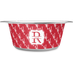Crawfish Stainless Steel Dog Bowl (Personalized)