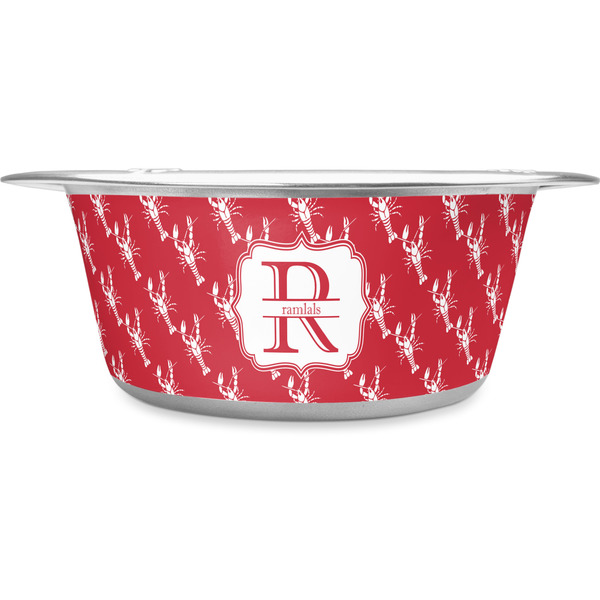 Custom Crawfish Stainless Steel Dog Bowl - Small (Personalized)