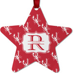Crawfish Metal Star Ornament - Double Sided w/ Name and Initial