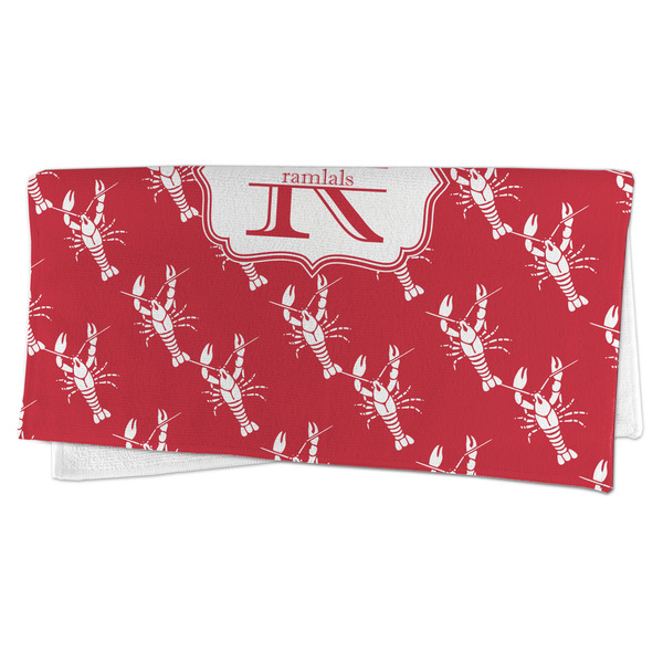 Crawfish Microfiber Dish Rag - FOLDED (half)