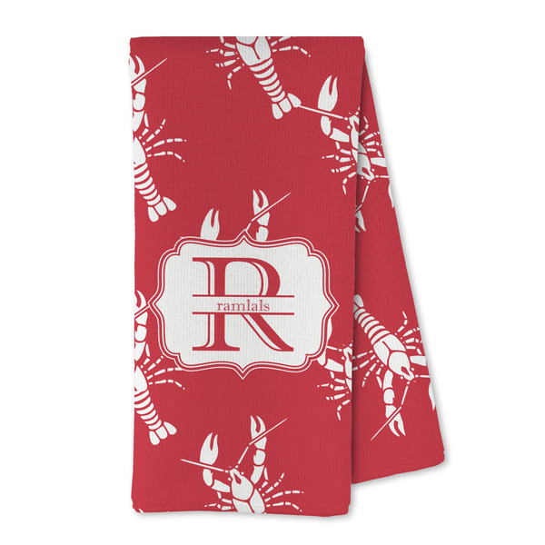 Custom Crawfish Kitchen Towel - Microfiber (Personalized)