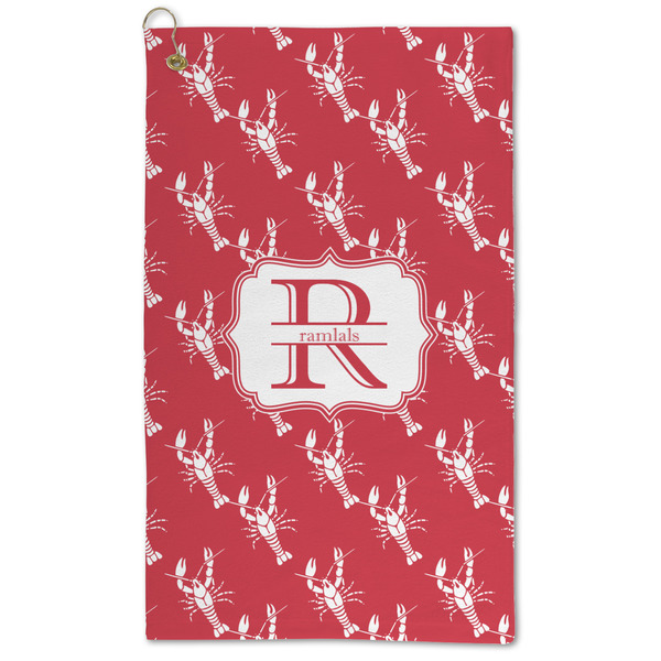 Custom Crawfish Microfiber Golf Towel (Personalized)