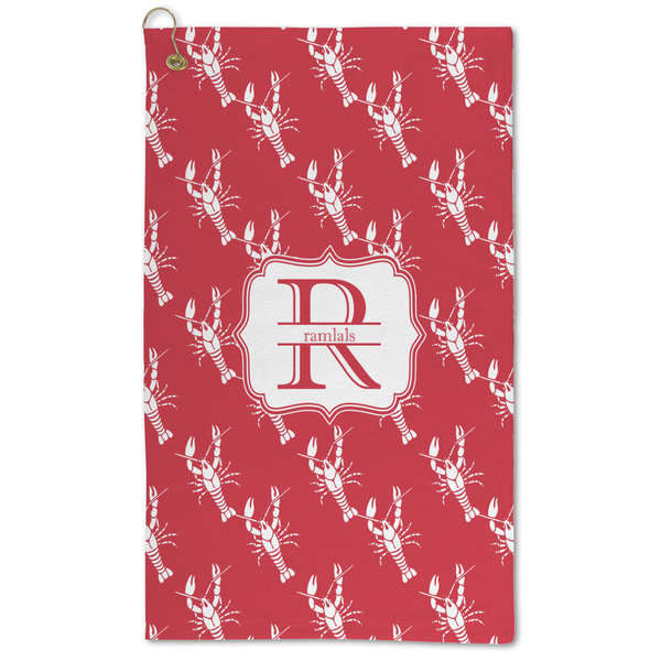 Custom Crawfish Microfiber Golf Towel - Large (Personalized)