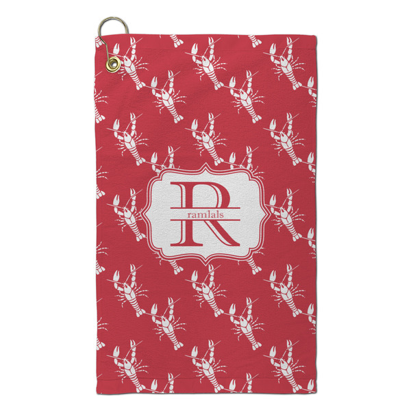 Custom Crawfish Microfiber Golf Towel - Small (Personalized)