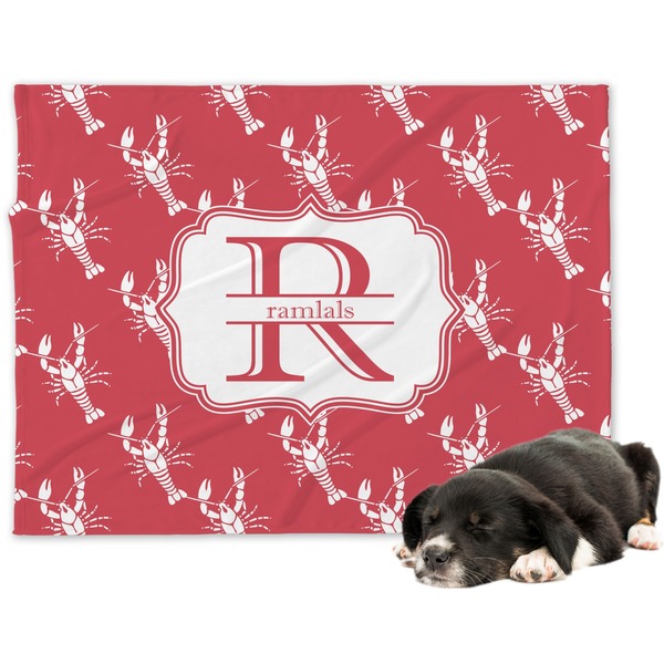 Custom Crawfish Dog Blanket - Large (Personalized)
