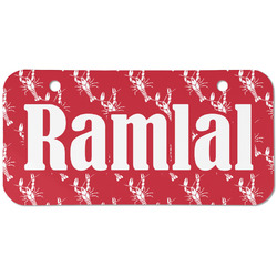 Crawfish Mini/Bicycle License Plate (2 Holes) (Personalized)