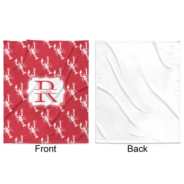 Crawfish Minky Blanket - 50"x60" - Single Sided - Front & Back