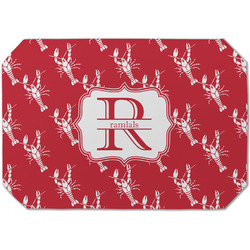 Crawfish Dining Table Mat - Octagon (Single-Sided) w/ Name and Initial