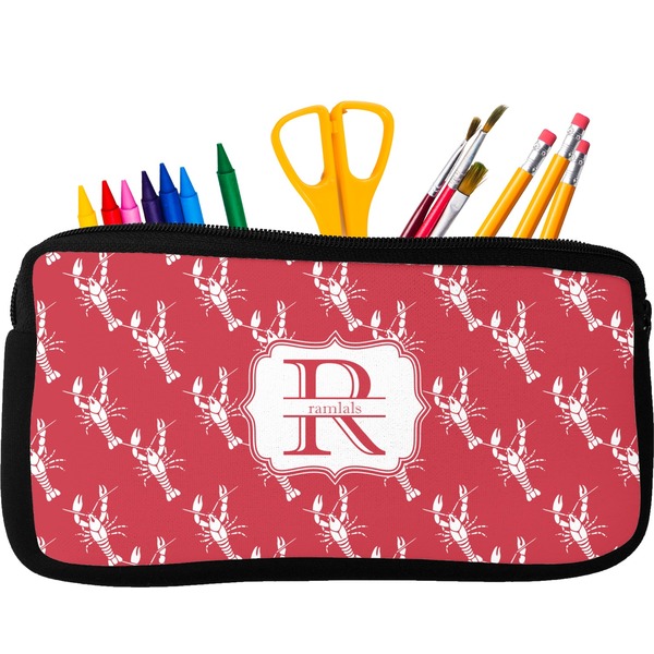 Custom Crawfish Neoprene Pencil Case (Personalized)