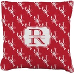 Crawfish Faux-Linen Throw Pillow (Personalized)