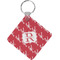 Crawfish Diamond Plastic Keychain w/ Name and Initial