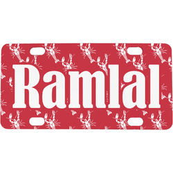 Crawfish Mini / Bicycle License Plate (4 Holes) (Personalized)