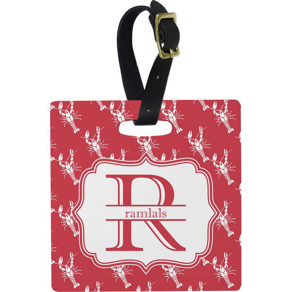 Crawfish Personalized Square Luggage Tag