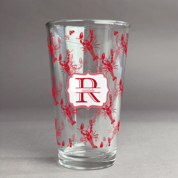 Custom Crawfish Pint Glass - Full Print (Personalized)
