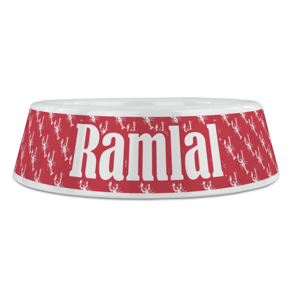 Crawfish Plastic Pet Bowls - Large - FRONT