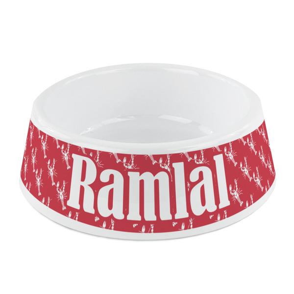 Custom Crawfish Plastic Dog Bowl - Small (Personalized)