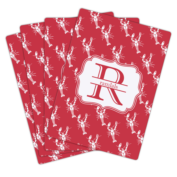 Crawfish Playing Cards - Hand Back View