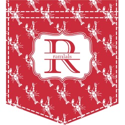 Crawfish Iron On Faux Pocket (Personalized)