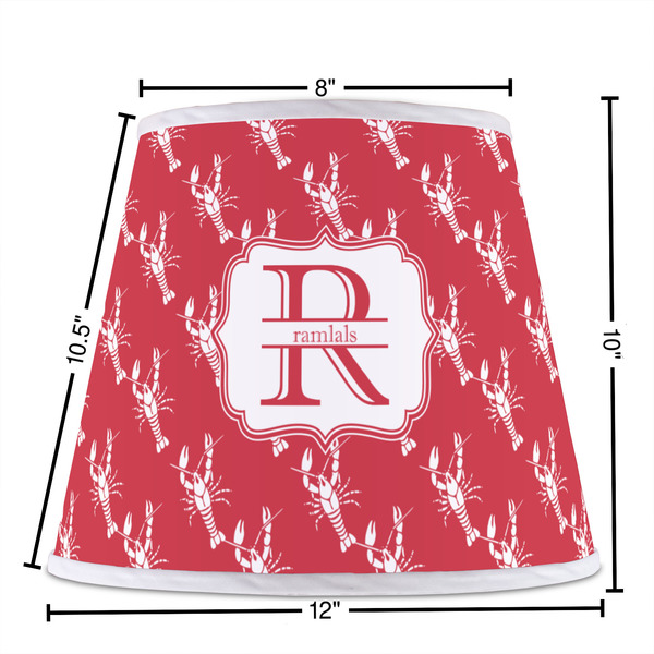 Crawfish Poly Film Empire Lampshade - Dimensions