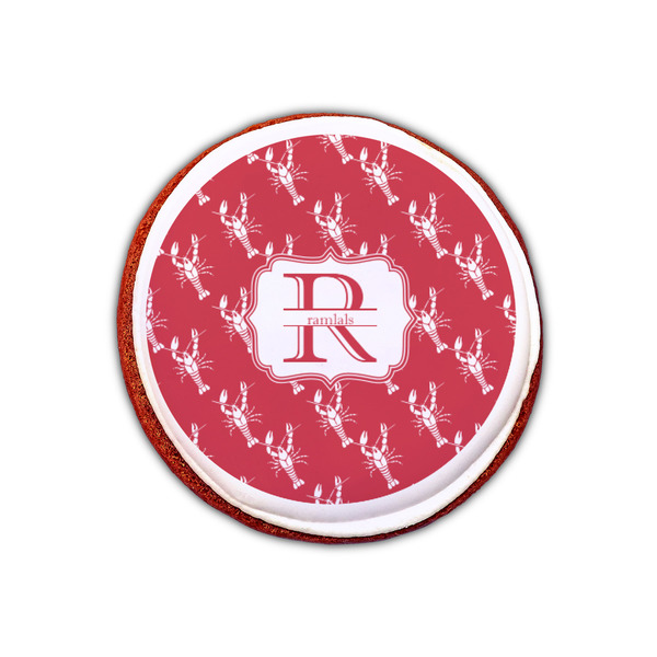 Crawfish Printed Icing Circle - XSmall - On Cookie