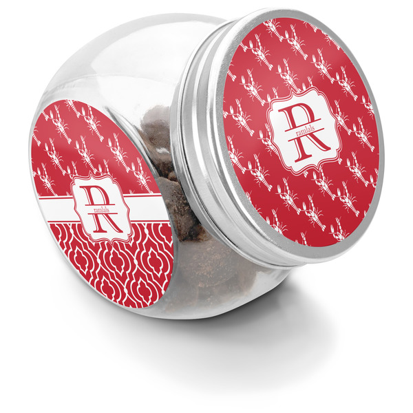 Custom Crawfish Puppy Treat Jar (Personalized)