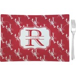 Crawfish Rectangular Glass Appetizer / Dessert Plate - Single or Set (Personalized)