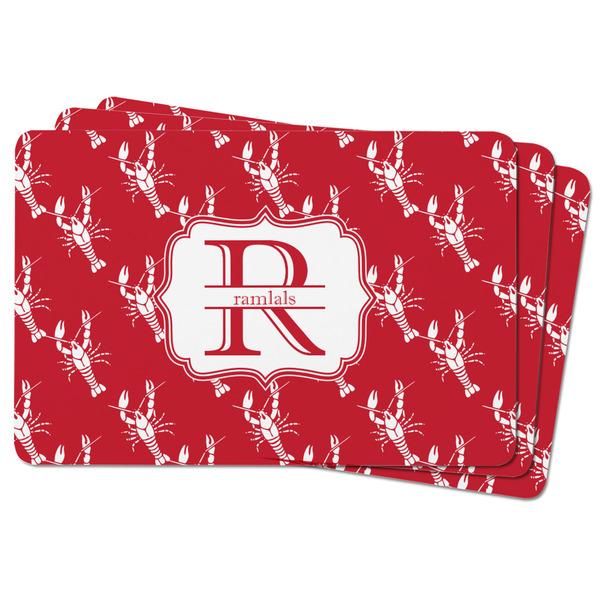 Crawfish Rectangular Fridge Magnet - THREE