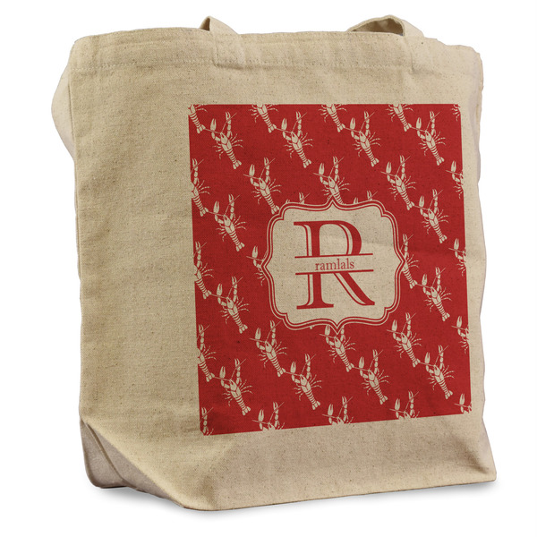 Custom Crawfish Reusable Cotton Grocery Bag (Personalized)