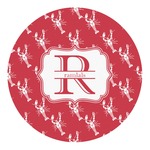 Crawfish Round Decal - XLarge (Personalized)