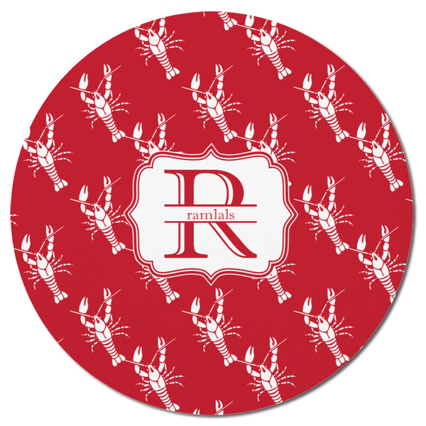 Crawfish Round Fridge Magnet - FRONT