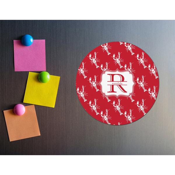 Crawfish Round Fridge Magnet - LIFESTYLE