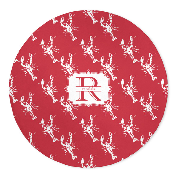 Custom Crawfish 5' Round Indoor Area Rug (Personalized)