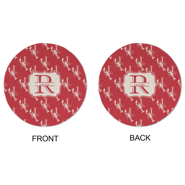 Crawfish Round Linen Placemats - APPROVAL (double sided)