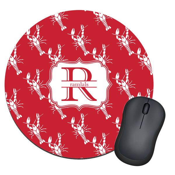 Custom Crawfish Round Mouse Pad (Personalized)