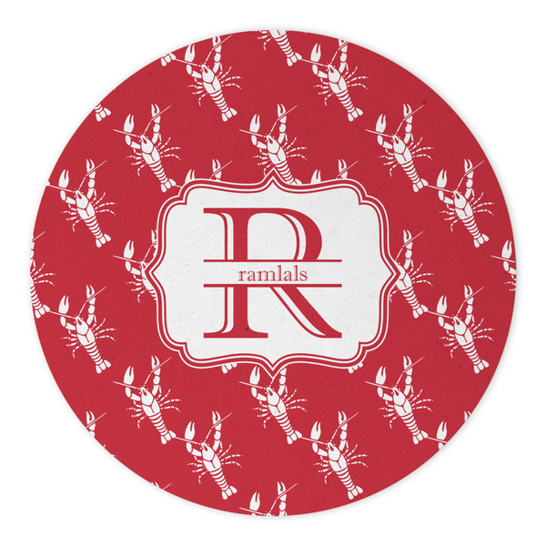 Crawfish Round Paper Coaster - Approval