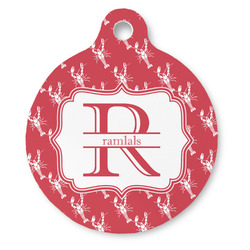 Crawfish Round Pet ID Tag (Personalized)