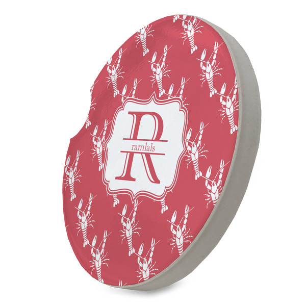 Crawfish Sandstone Car Coaster - STANDING ANGLE