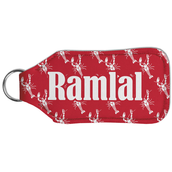 Crawfish Sanitizer Holder Keychain - Large (Back)