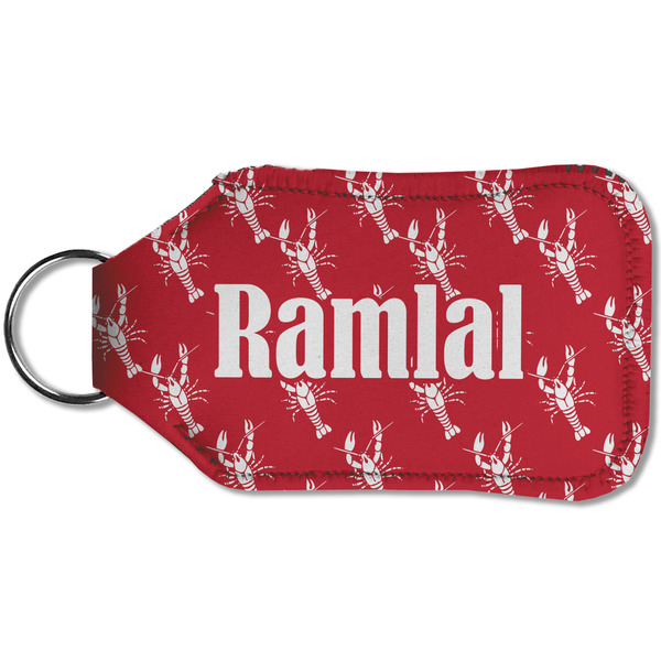 Crawfish Sanitizer Holder Keychain - Small (Back)