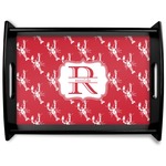 Crawfish Black Wooden Tray - Large (Personalized)