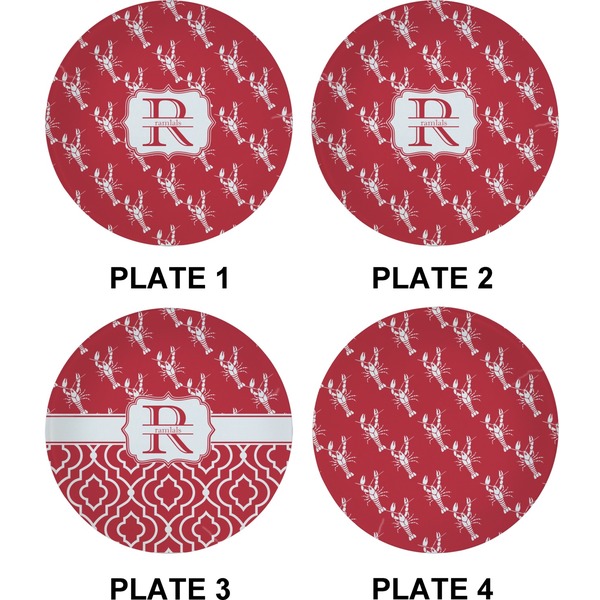 Crawfish Set of Appetizer / Dessert Plates (Approval)