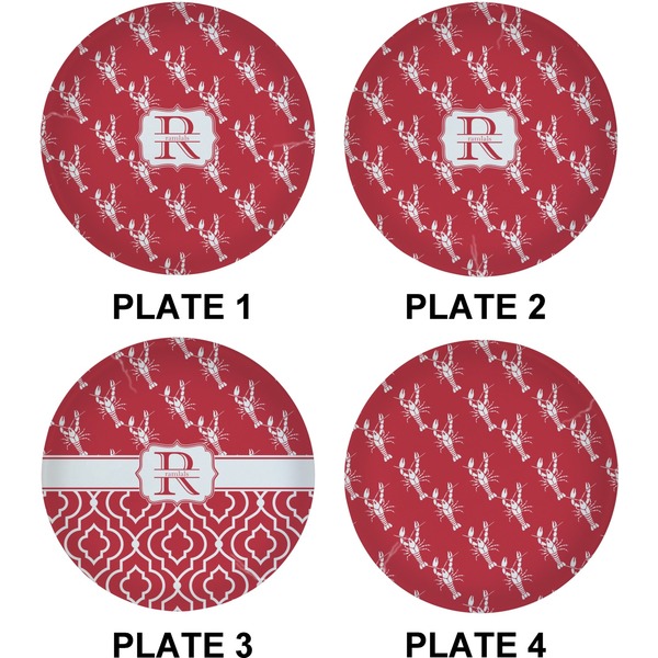 Crawfish Set of Lunch / Dinner Plates (Approval)
