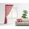 Crawfish Sheer Curtain With Window and Rod - in Room Matching Pillow